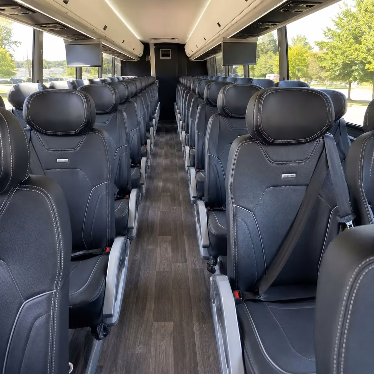 fremont charter bus rental interior